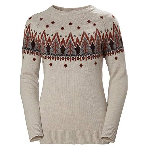 Helly Hansen w wool knit sweater - maglione da donna, donna, maglia, 62928, bianco (011 offwhite), xs