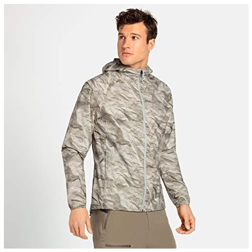 Odlo - giacca da uomo, uomo, giacca da uomo, 528472, argento cloud - carta stampa, l