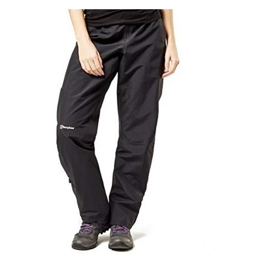 Berghaus hillwalker, pantaloni da passeggio donna, black/black, 8 long