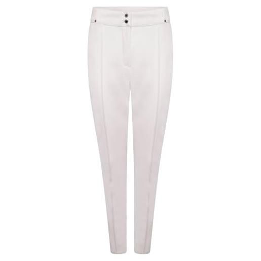 Dare 2B sleek - pantaloni aderenti da donna, impermeabili, traspiranti, taglia m, colore: bianco