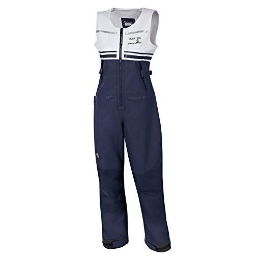 Marinepool donna pantaloni da vela feresa a salopette, donna, segelhose feresa salopette, blu/bianco, xs