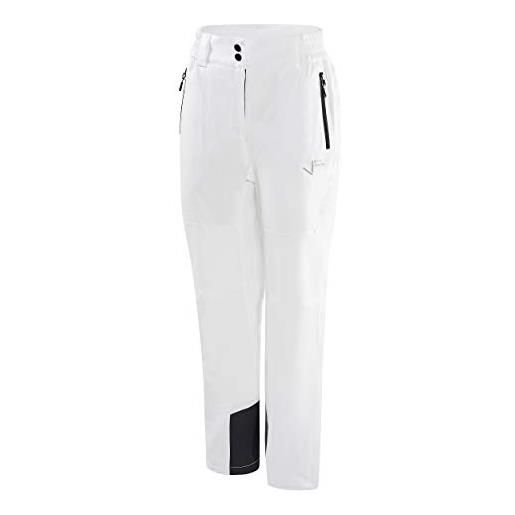 Black Crevice, pantaloni da sci donna, bianco, 42