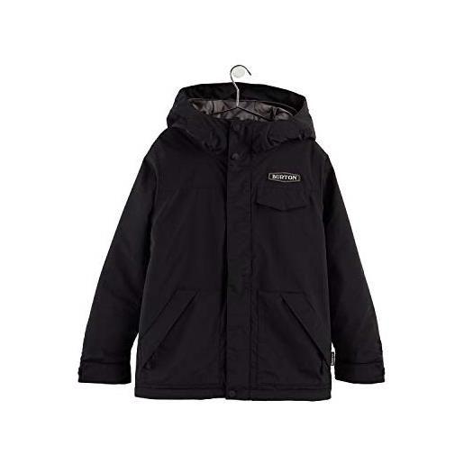 Burton dugout, giacca da snowboard bambino, true black, xs