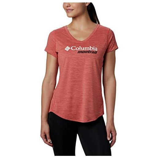 Columbia trinity trail ii graphic t-shirt, maglietta da donna, nero, race day, s