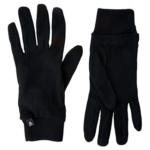 Odlo gloves originals warm-black, accessori unisex adulto, nero, xs