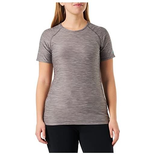 CMP - t-shirt elasticizzata in jersey melange da donna, grey mel. -ceramic, 46