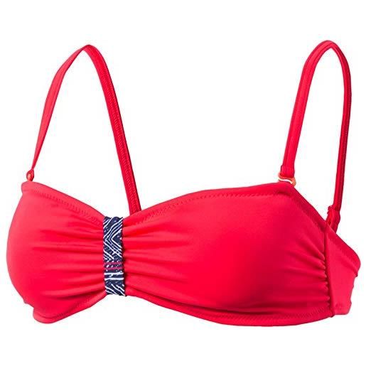 Firefly wally - reggiseno bikini, donna, 4035657, red/aop denim, 38c