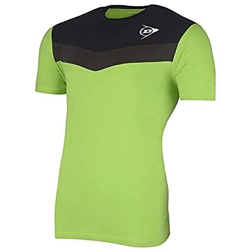 DUNLOP 72244-xxl essential line adult tee, bright green/anthracite