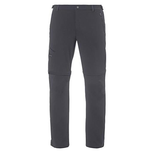 VAUDE, farley stretch t-zip pants ii, pantalone lungo, uomo, grigio (iron), 48