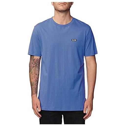 Globe boys sticker tee ii, maglietta uomo, blu/nero (atoll blue/black), 16
