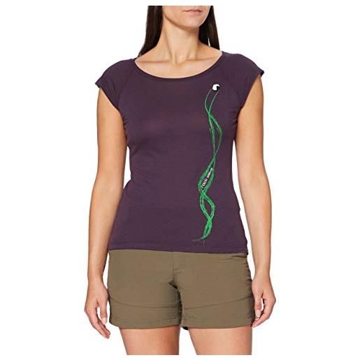Ferrino - row line t-shirt woman tg s eggplant t-shirt, donna, melanzana, 42
