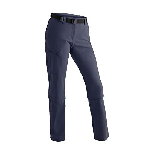 Maier sports pantaloni arolla con cerniera, donna, blu (aviator), 48