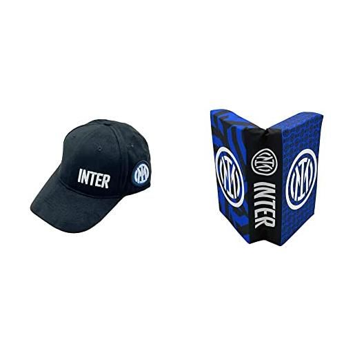 Inter cap Cappellino da Baseball, Blu-Logo Ricamato, Taglia Unica
