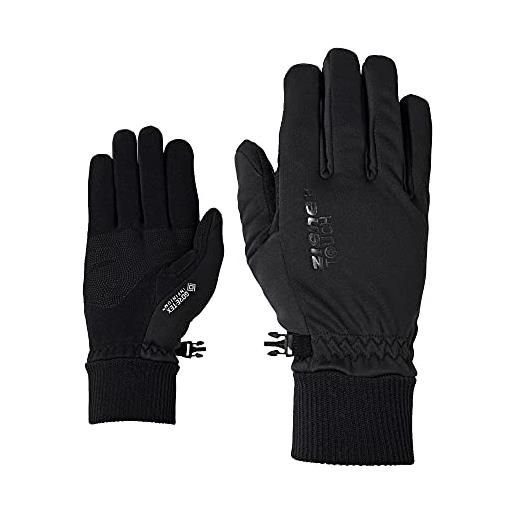 Ziener 802004_12_10 - guanti da sci uomo, 10, colore: nero nero