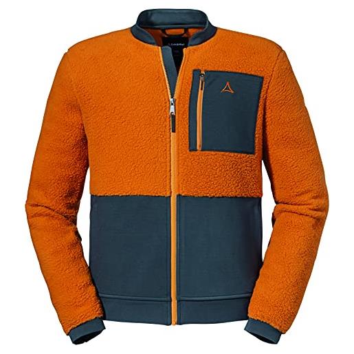 Schöffel giacca in pile stτer m, elegante giacca in pile con logo ricamato, traspirante, ad asciugatura rapida, uomo, 23040, moonlit ocean. , 48