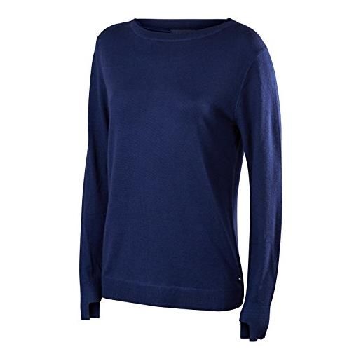 Falke da donna fashion running maglietta a maniche lunghe, donna, 36273, blu notte, xl