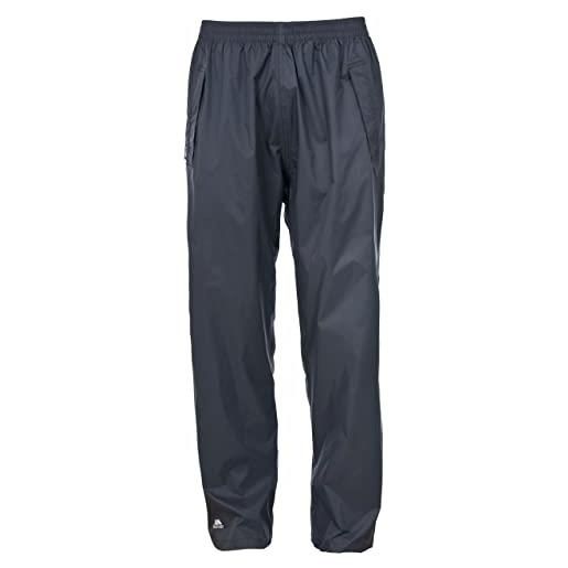 Trespass - pantaloni qikpac da pantaloni, uomo, qikpac pant, flint, 3x-small