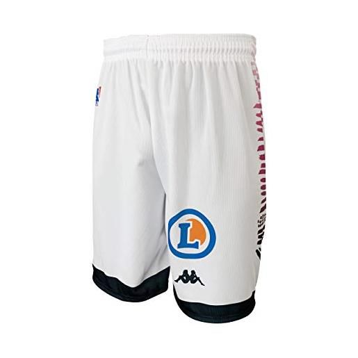 Boulazac - pantaloncini da basket ufficiali per bambini 2019-2020, bambini, short_dom, bianco, fr: xs (taille fabricant: 14 ans)