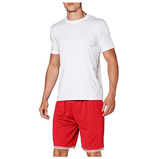 JAKO center 2.0, pantaloncini uomo, rosso/bianco, m