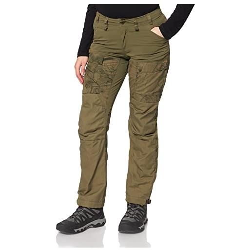 Fjallraven lappland hybrid trousers w pantaloni sportivi, donna, dark olive, 34