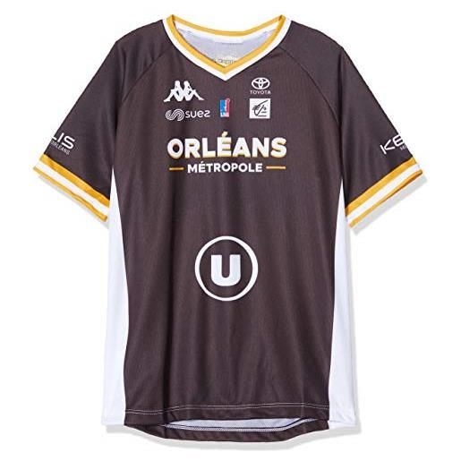 Orléans Loiret orleans 2019-2020 - maglia ufficiale da basket per bambino, bambini, maillot_ext_orleans, marrone, fr: xxs (taille fabricant: 10 ans)