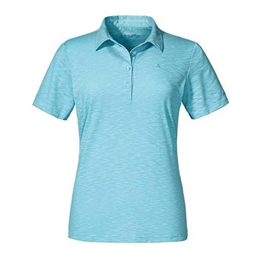 Schöffel polo shirt capri1, donna, angel blu, 34