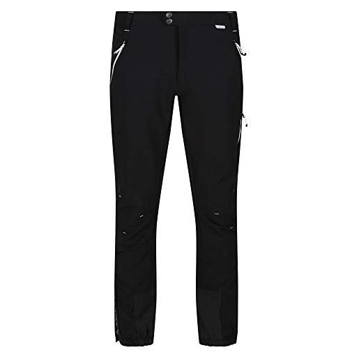 Regatta mountain winter trousers - pantaloni elasticizzati da uomo con vita elasticizzata e tasche con zip, nightfall/nightfall, taglia: 2xl produttore: 38