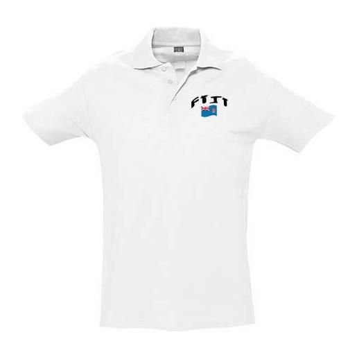 Supportershop polo fiji bianco polo figi unisex