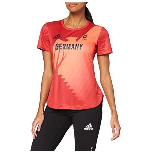 adidas ger h. Rdy t-shirt, maglietta da donna, conavy/bianco, 34