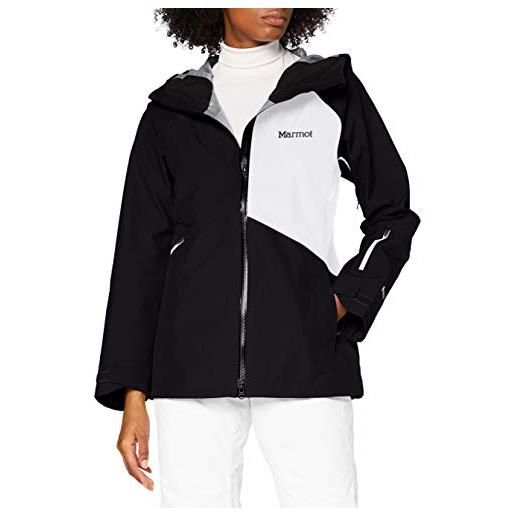 Marmot jm pro - giacca da donna, donna, giacca, 12210, nero/bianco, xs