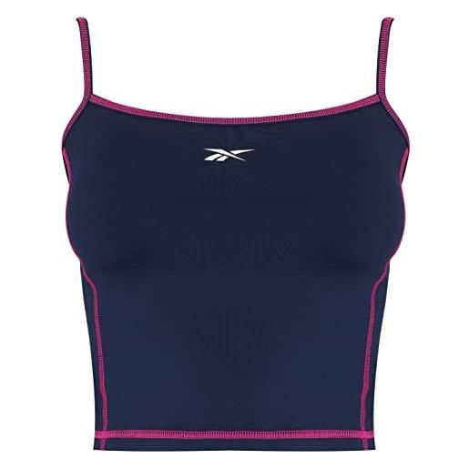 Reebok myt stitch tank top senza maniche da donna, vecnav, m