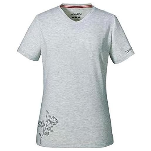 Schöffel nuria1 t-shirt, maglietta da donna, bianco alyssum, 36