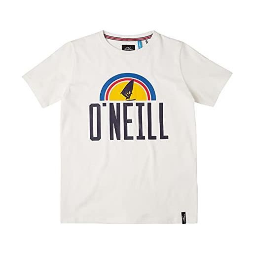 O'NEILL - maglietta a maniche corte da ragazzo logo, bambino, t-shirt, 1a2488, bianco polvere, 128