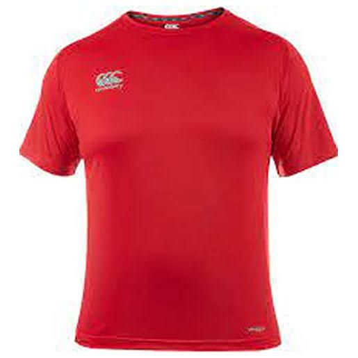 Canterbury core vapodri superlight prestazioni, t-shirt uomo, bandiera rossa, xs