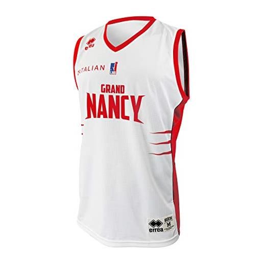 SLUC Nancy - maglia ufficiale da basket per bambini 2019-2020, bambini, maillot_dom_nancy, bianco, fr: xs (taille fabricant: 14 ans)