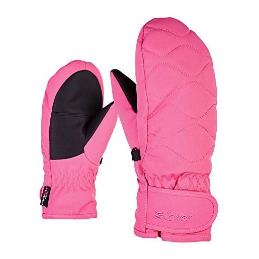 Ziener lantana - guanti da sci, unisex, per bambini, unisex bambini, 191933, rosa (pink dahlia), 4