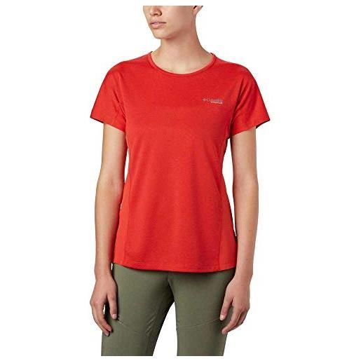Columbia irico knit t-shirt, maglietta da donna, arancione acceso, xl