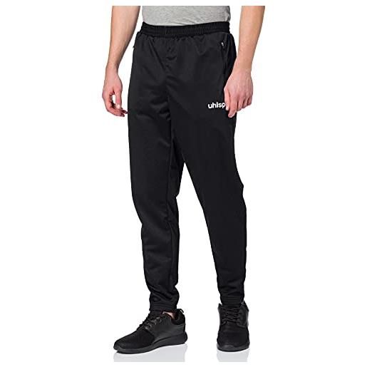 uhlsport abbigliamento classic pantaloni, uomo unisex-adulto, nero (schwarz/weiß), m
