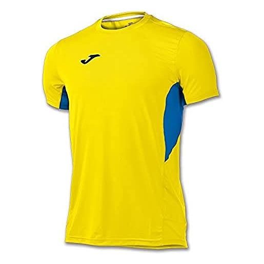 Joma - maglietta record amarillo-royal m/c per uomo, unisex adulto, 100283.907.4xs-3xs, giallo 907, xxs