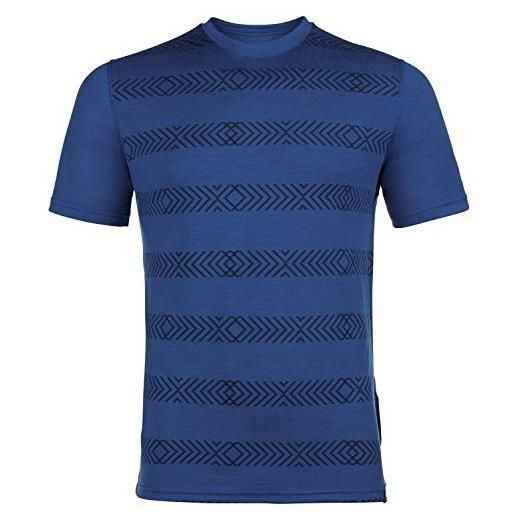 Odlo alliance kinship t-shirt, maglietta da uomo, sodalite blu - stampa fw18, s