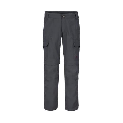 maier sports, pantaloni da outdoor bambino duozip reg, grigio (graphite), 152 cm
