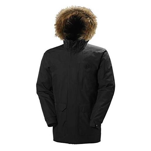 Helly Hansen, giacca 3/4 con cappuccio, abbigliamento termico ottima per l'uso quotidiano, termoisolante, impermeabile e traspirante uomo, marina, m