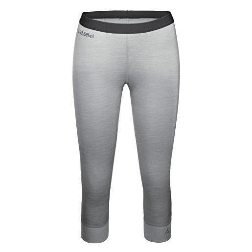 Schöffel ascona zip off, pantaloni da donna leggeri e comodi con vestibilità ottimale, flessibili per attività all'aria aperta, grigio opale, xl