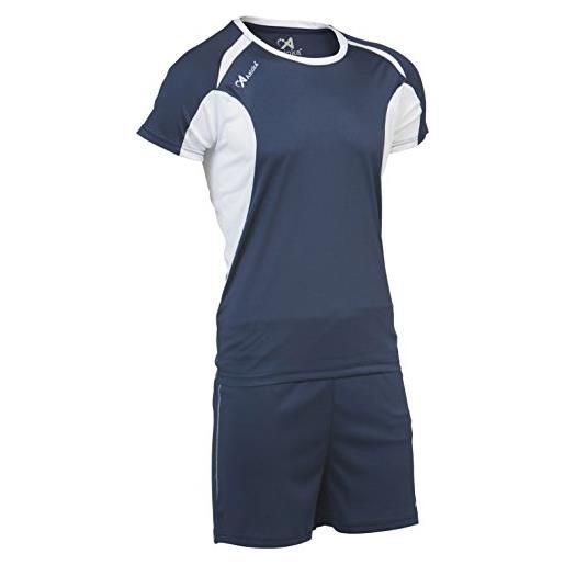 Asioka 69/12 set di maniche corte, unisex adulto, unisex adulto, 69/12, blu navy, m