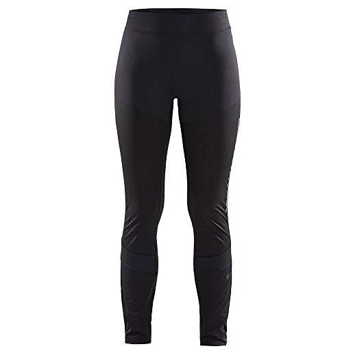 Craft pantaloni da donna hydro tight - nero, grigio scuro, donna, pantaloni. , 1907690-999000, nero, m