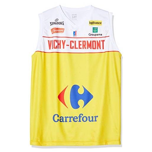 Vichy-Clermont Métropole Basket j. A vichy-clermont maglia ufficiale casa 2019-2020 basket bambino, bambini, maillot_dom_vichy, giallo, fr: xxs (taille fabricant: 6 ans)