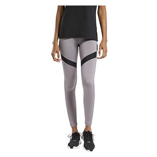 Reebok wor - leggings da donna, in rete, taglia m