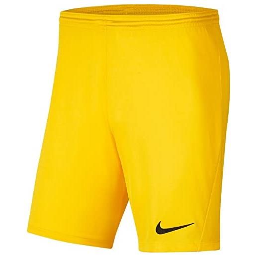 Nike dry park iii nb, pantaloni sportivi unisex bambini e ragazzi, tour yellow/black, taglia unica