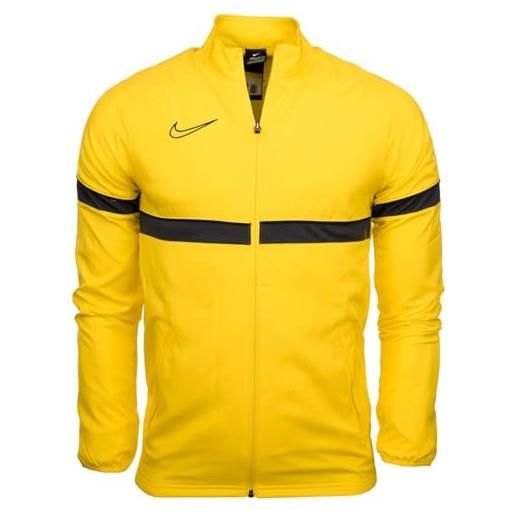 Nike academy 21 woven track jacket giacca da tuta, giallo/nero/antracite/nero, xxl uomo