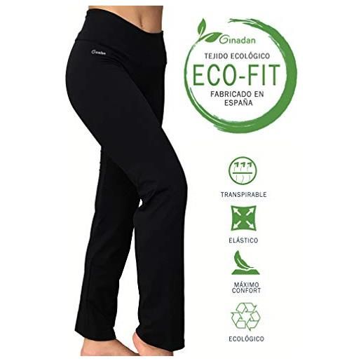 Ginadan eco-fit comfort legging ecologico gamba dritta donna, donna, 2088-17-002-m, nero, m